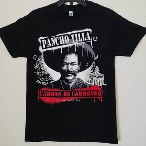 New "Pancho Villa Cabron De Cabrones" Men's T-Shirt. Available From Small-3XL